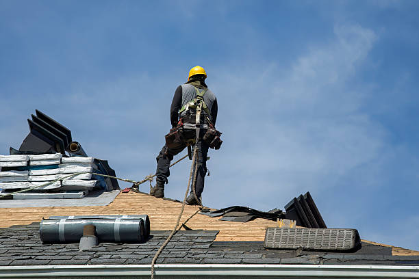 Professional Metal Roofing technician working in Pompton Lakes, NJ